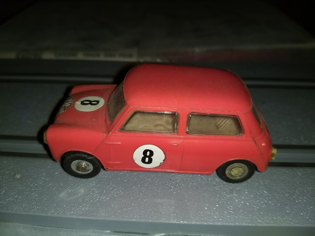 Slotcars66 Mini Cooper 1/32nd scale Airfix slot car red #8 from Monte Carlo set   